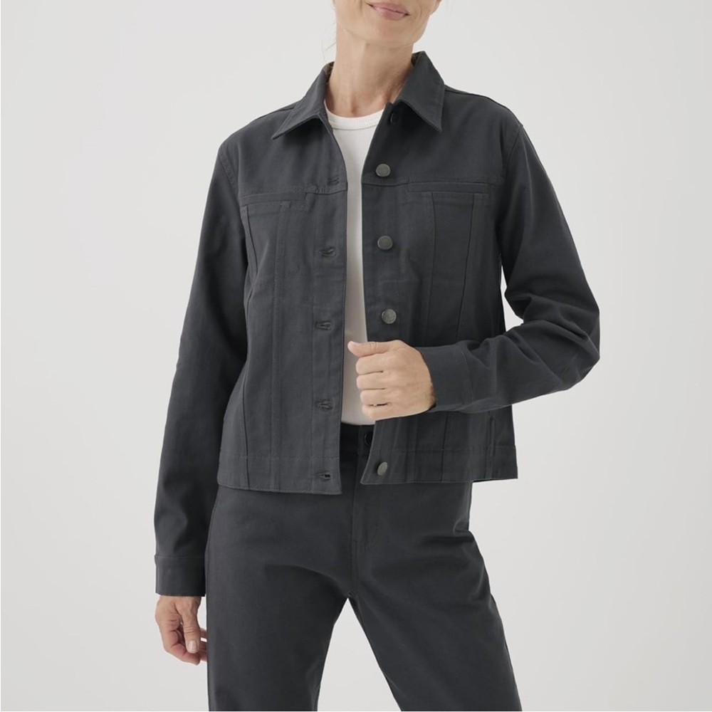 Pact Organic Cotton Stretch Denim Jacket Storm XXL